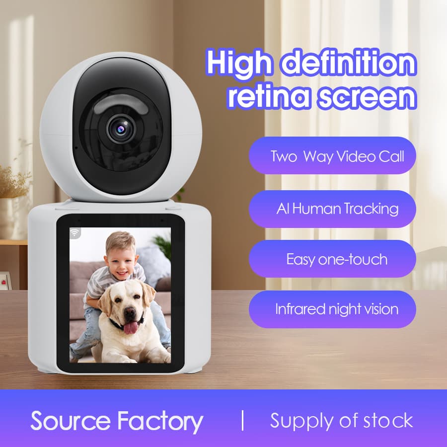 Video call surveillance camera with one-key call two-way video communication for home elderly/child care monitor