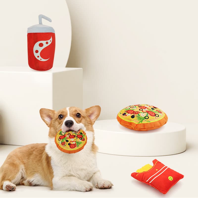 Pet Supplies Wholesale Stock Cross-Border Factory Plush Creative Interactive Chew Toys for Dogs to Relieve Boredom