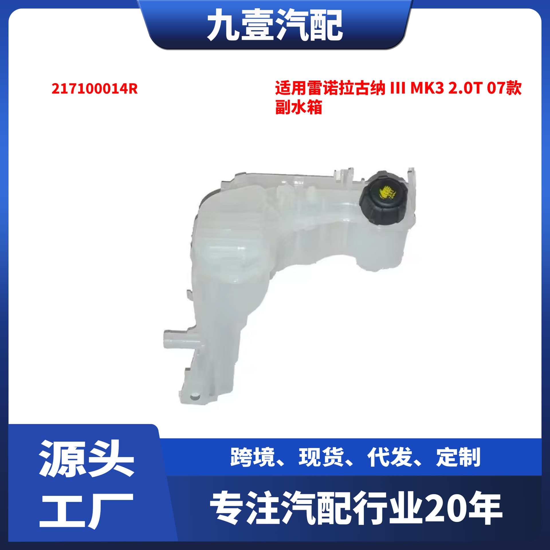 Suitable for Renault Laguna Iii Mk3 2.0t 07 Auxiliary Water Tank Expansion Tank 217100014R