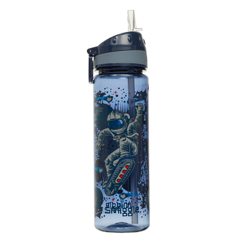 Australian Smiggle Tritan Straw Plastic Water Bottle for Kids, Students, Transparent Cup