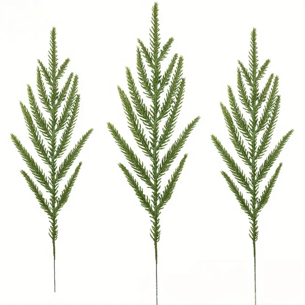 Cross-border Christmas Artificial Plant 13-Branch Tactile Tech Soft Material Christmas Decoration DIY Pine Needle Accessories