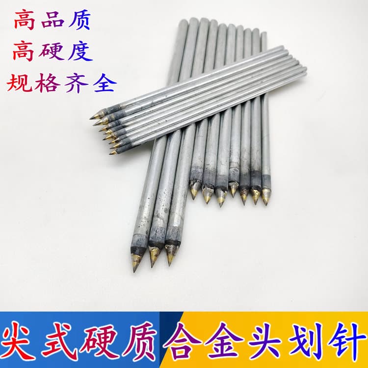 Pointed Hard Alloy Tip Scribing Needle for Tile Cutting, Steel Needle, Tungsten Steel Scribing Knife, and Marker Pen with Tungsten Steel Tip