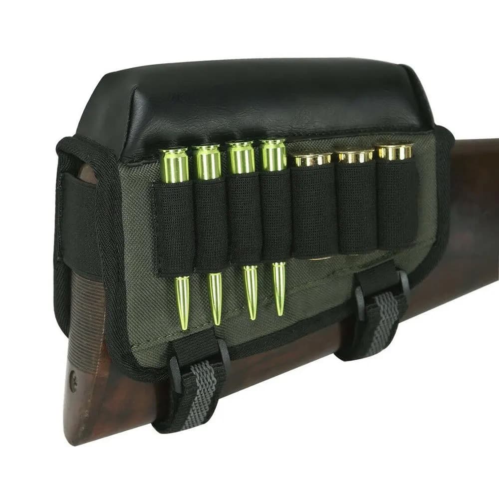 Outdoor tactical portable bullet bag advanced cheek bag ammunition bag CS military fan two-in-one rifle butt bullet bag