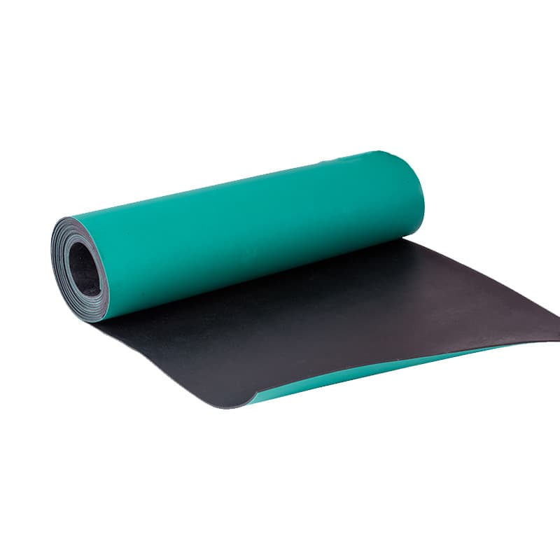 ESD anti-static table mat, green desk pad, static dissipative rubber workbench desk mat, rubber mat, floor rubber sheet