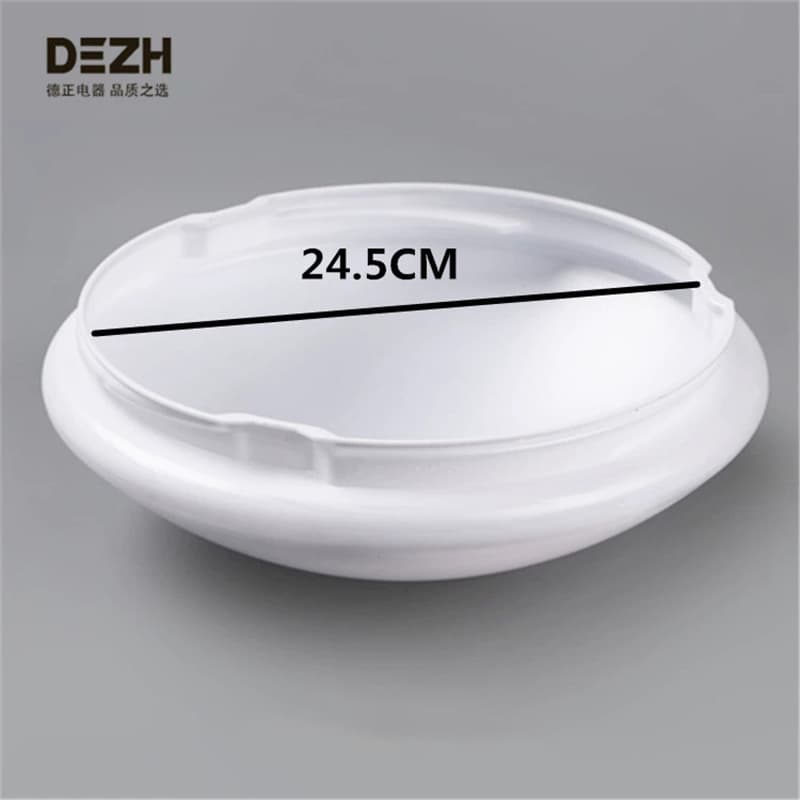 LED Ceiling Lamp Cover Acrylic Flame-Retardant Screw-Type Round Lamp Cover Engineering Fire Emergency Bread Lamp Cover Shell