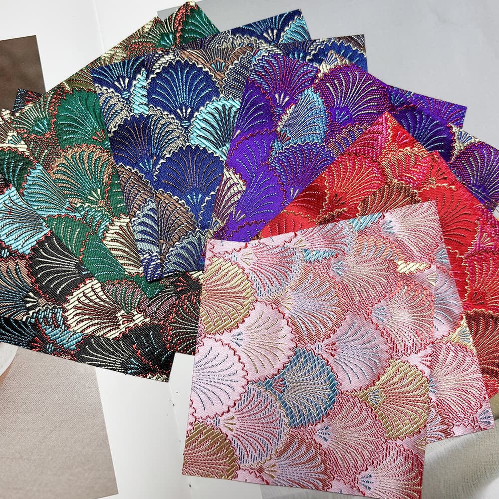 Song brocade intangible cultural heritage fabric handmade cultural creative DIY wooden refrigerator magnet material handmade sachet fabric