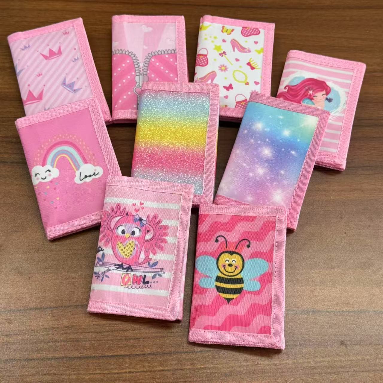 Cross-border hot-selling 30% off children's wallets, girls' wallets, card holders, coin purses from source manufacturers