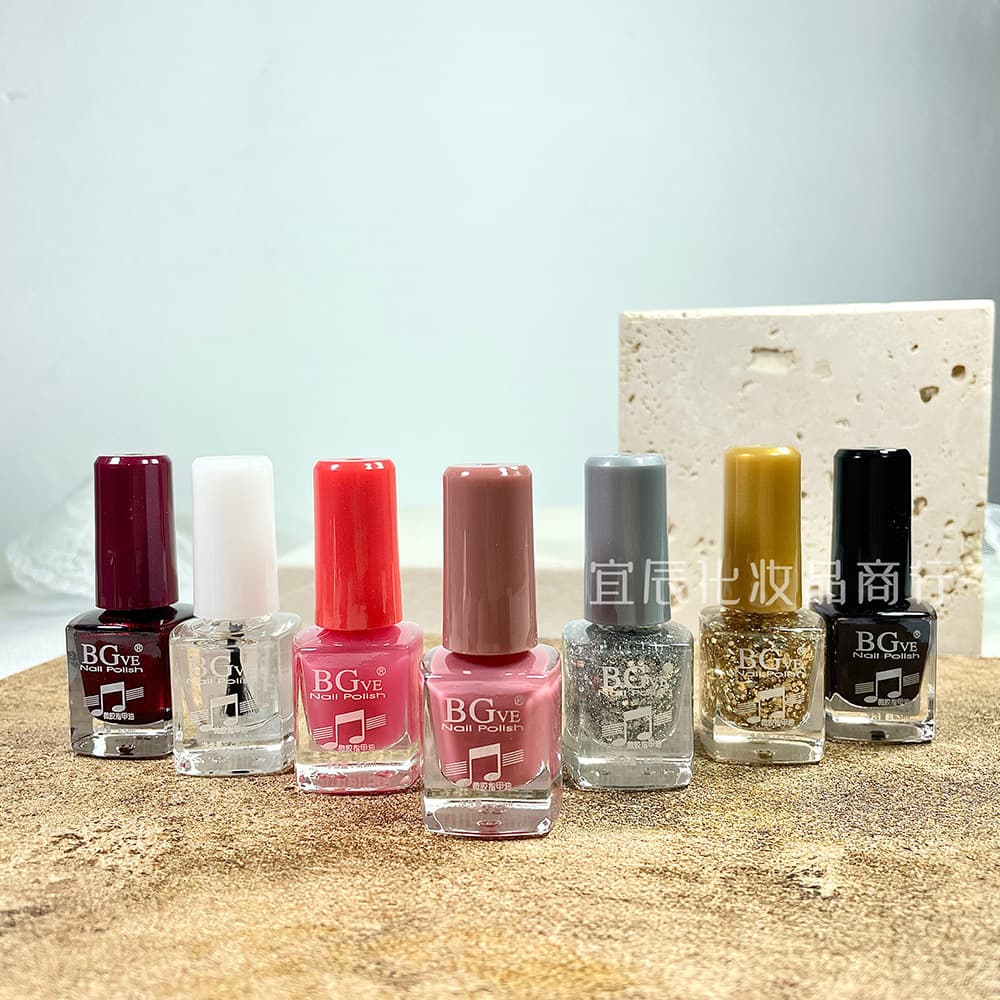 Cross-border BG Micro Gel Nail Polish, Non-peelable Candy Color Nail Polish, 48 Colors, High Volume, Red Cherry