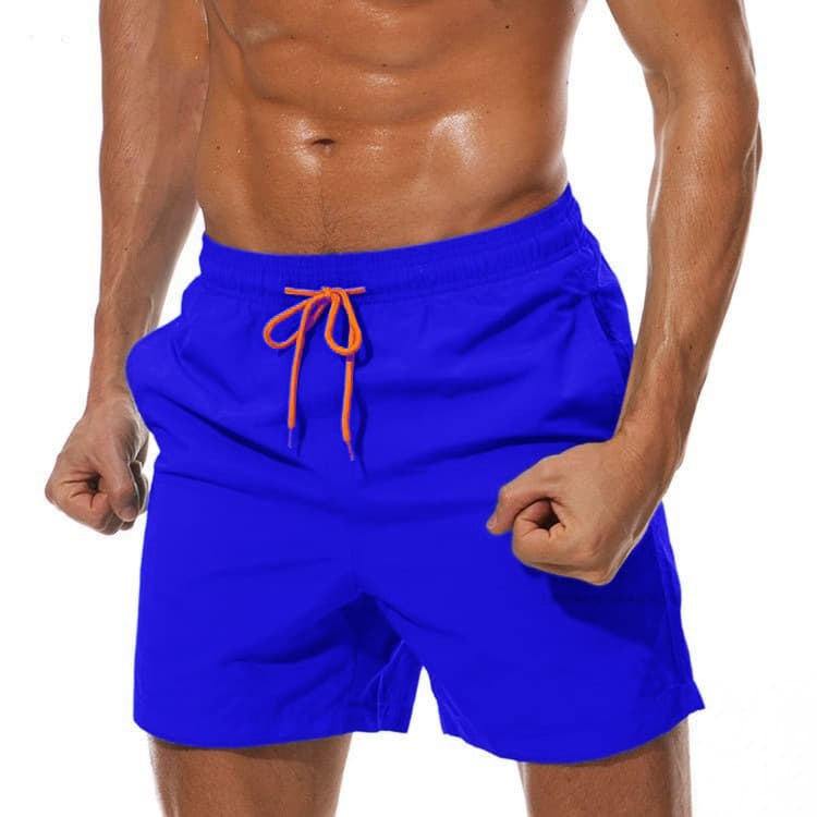 Men's Quick-Dry Swim Trunks Anti-Embarrassment Beach Shorts Adult Hot Spring Swimwear Dopamine Surf Shorts