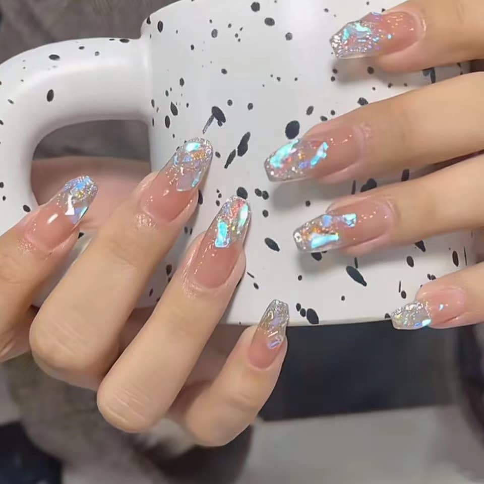 Manicure Wearable Nails Wholesale Wen Elf Internet Celebrity Same Style Pure Desire Manicure Finished Nails Removable Nail Art Patch