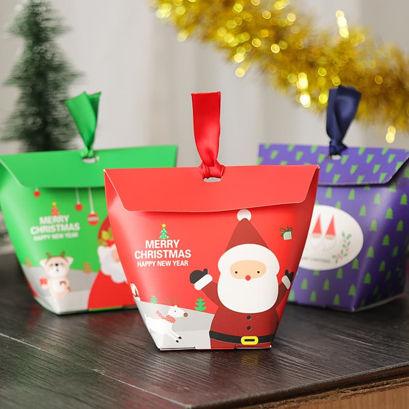 Christmas Korean style gift box Holiday gift packaging box Christmas candy box Christmas Eve apple box empty box