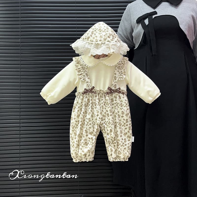 Newborn Baby Clothes Outing Outfit Fleece Lined Cotton Padded Thickened Baby Romper Cotton Padded Jacket Warm Jumpsuit Winter Outing
