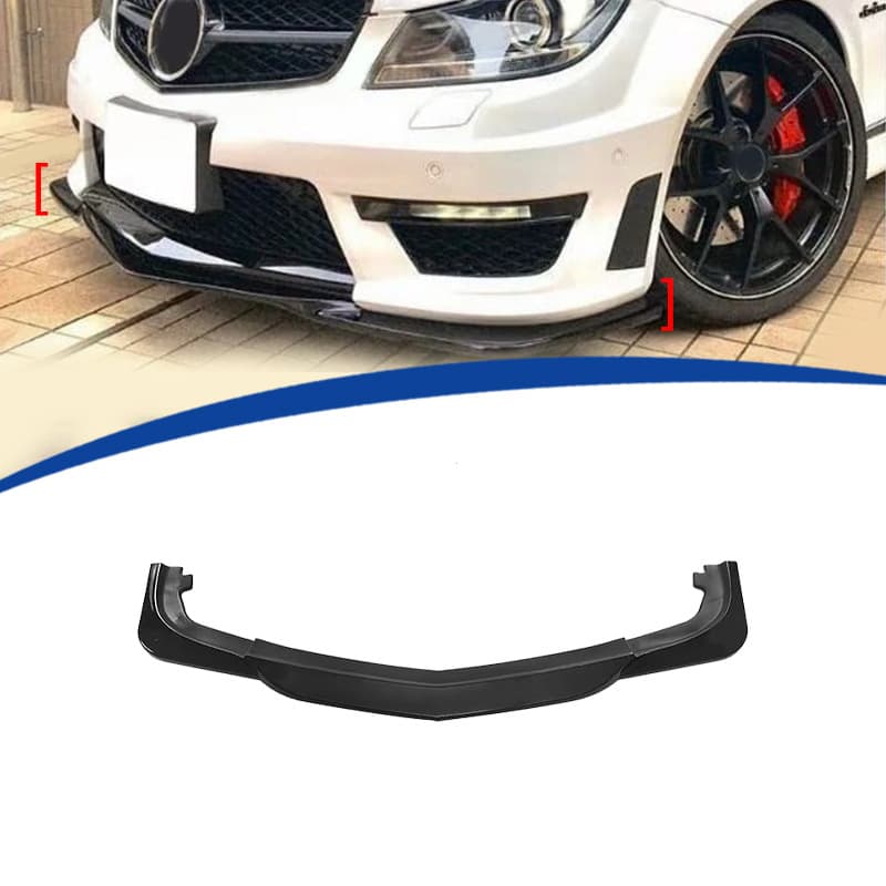 ABS Blow-Molded Thickened Front Lip for 2012-2014 W204 C63