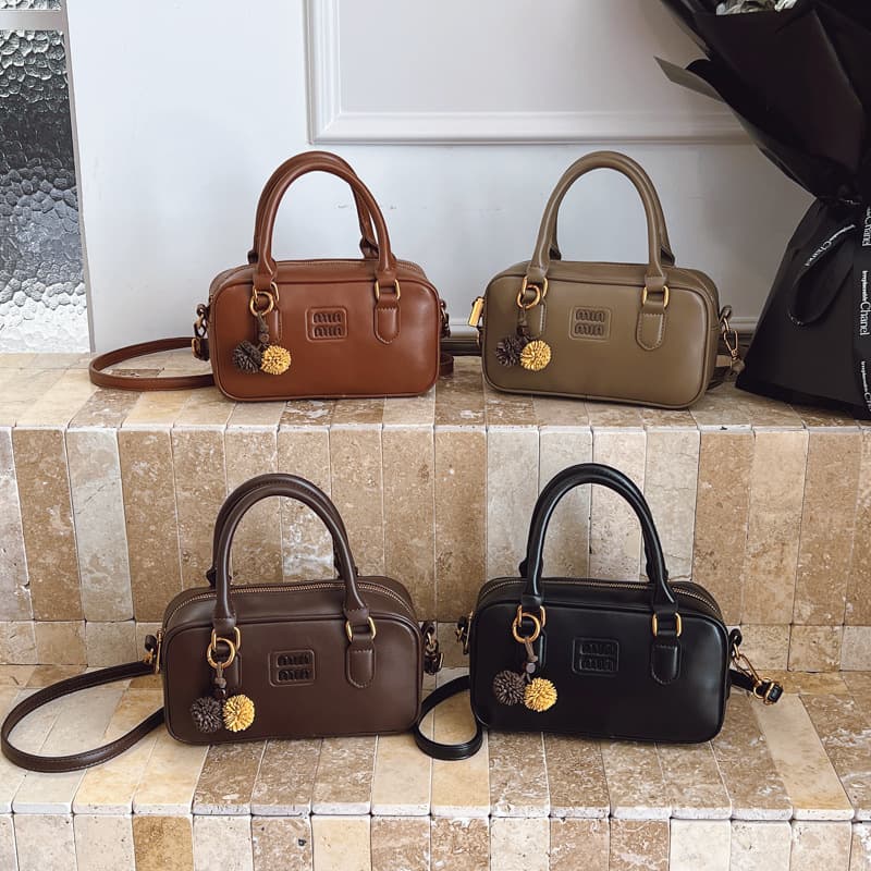 Fashionable foreign trade popular small square bag commuter bowling bag women's trendy versatile pillow bag retro single shoulder crossbody bag