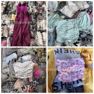 SHEIN Mixed Cross-Border Export Style Tops Vests Camisoles Dresses Sets Mixed Women's Clothing Export Mixed Lot