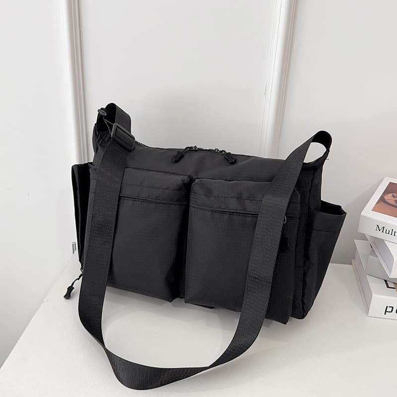 Commuting large-capacity men's shoulder bag, messenger bag, women's crossbody bag, versatile cloth bag, new sports fitness bag, cycling bag