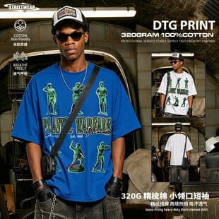 Sijiewei Cross-Border Toy Soldier Print Short-Sleeve T-Shirt, Foreign Trade Men's and Women's Half-Sleeve Pure Cotton Undershirt Top Trendy