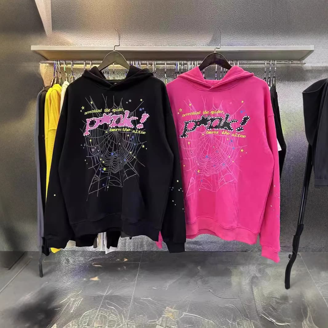 European and American Hip-Hop Print High Street Couple Loose Hoodie Casual Pants Sportswear Set
