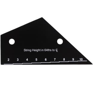 Stainless Steel Guitar Ruler, Folk Guitar Measuring Ruler, Electric Bass Guitar Straight Edge Ruler, Black Guitar String Action Ruler