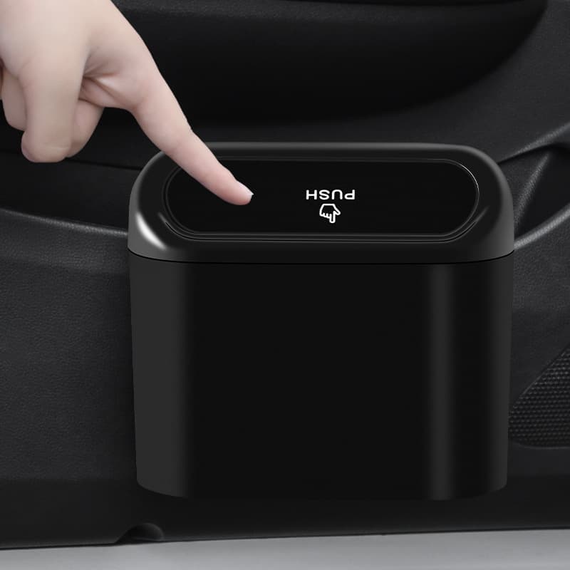 Car Trash Can, Car Seat Back Door Hanging Storage Box, Multifunctional Car Accessory Trash Bag, Foldable Organizer