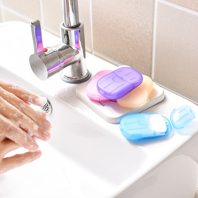 Outdoor Portable Soap Paper Soap Flower Portable Outdoor Hand Washing Soap Paper Soap Flakes