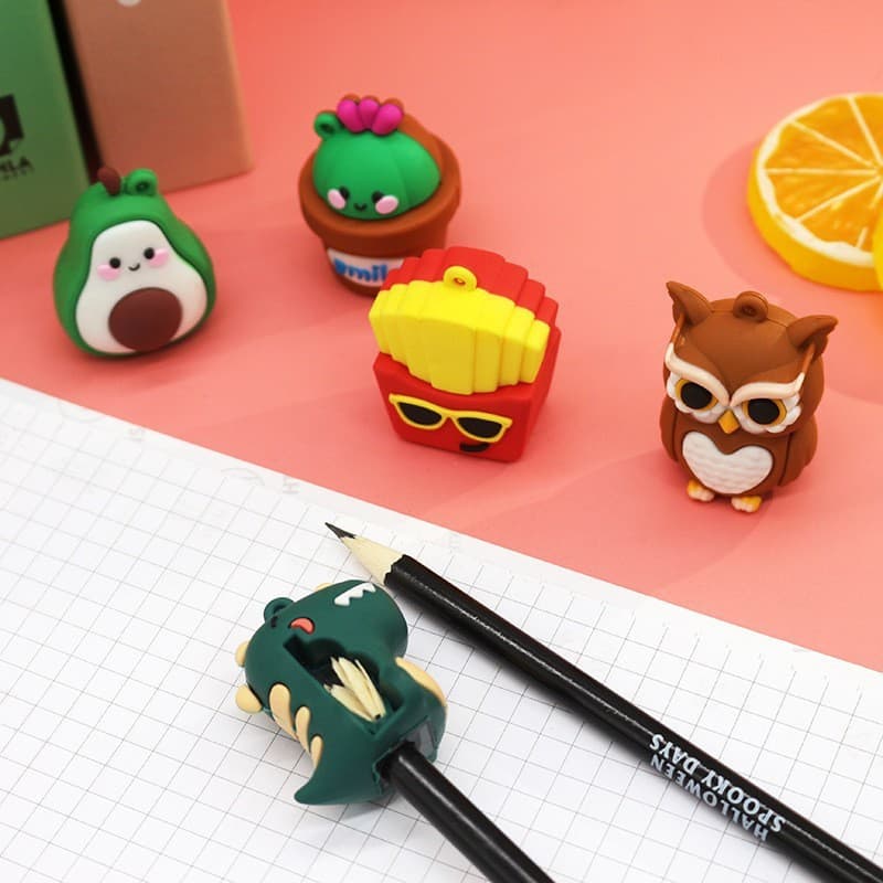 Creative Shaped Pencil Sharpener Single-Hole Sharpener - Cartoon Mini Portable Stationery Gift for Children