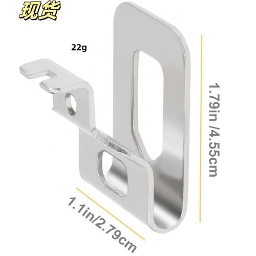 DeWalt 20V Power Tool N268241 Tool Hook Stainless Steel Belt Clip Waist Buckle