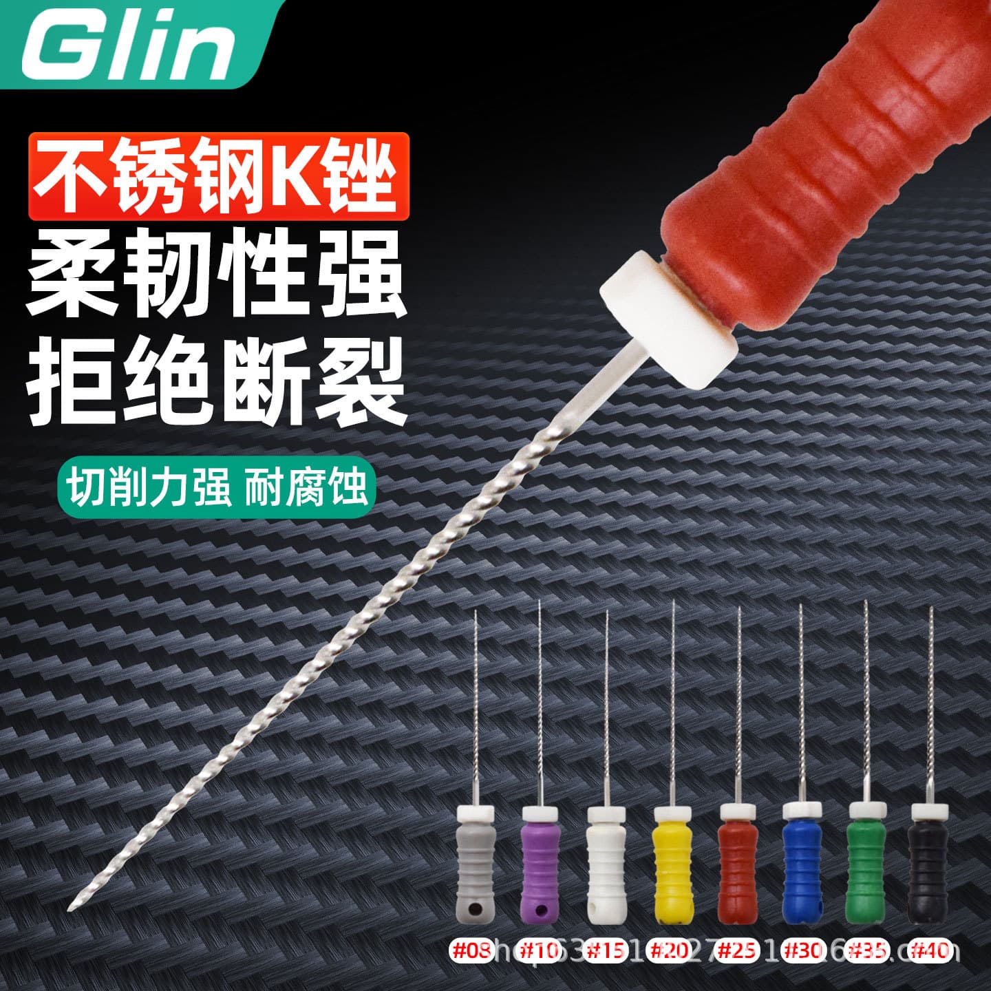 Dental K-File Stainless Steel Root Canal File Medical Taper Thread K-Type Hand File Needle Expander Oral Care
