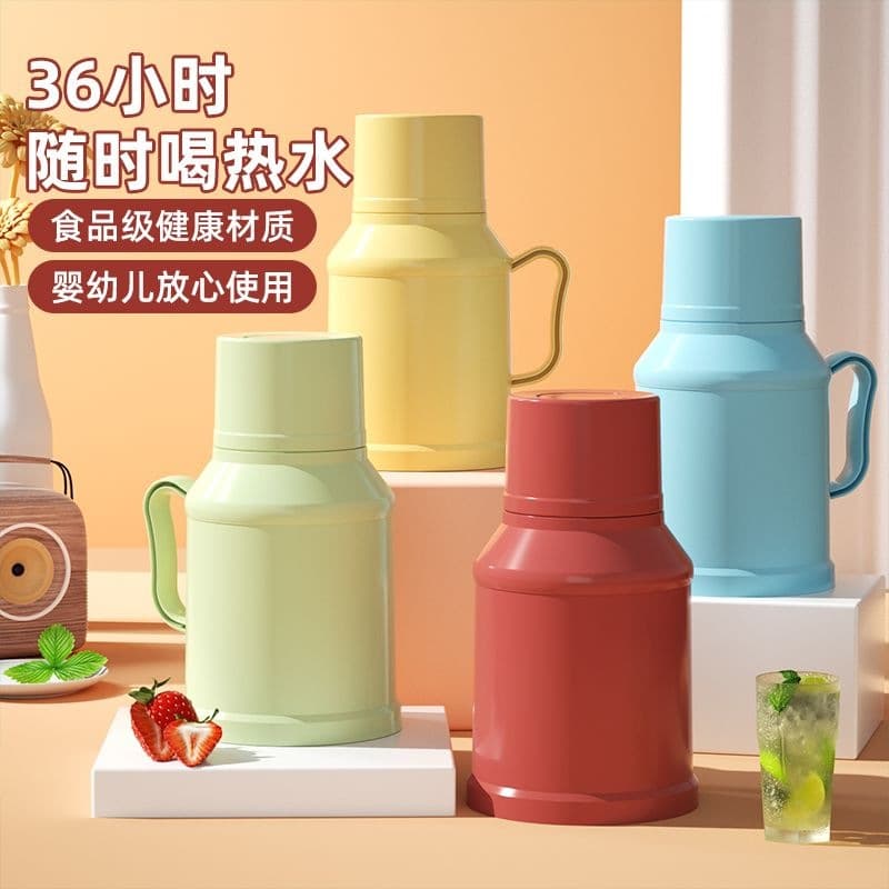 Mini Thermos Flask for Home Office, Small Insulated Water Bottle, Vintage Hot Water Kettle, Small Kettle Factory