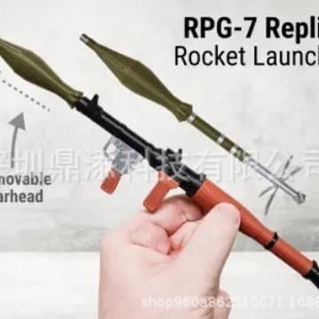 RPG-7 Rocket Launcher Model Mini 3D Printed RPG-7 Rocket Launcher Model Detachable