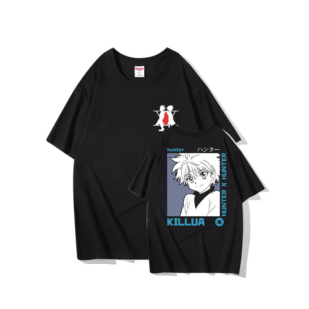 Hunter x Hunter Short Sleeve Pure Cotton T-Shirt Summer Anime Apparel Student Half Sleeve