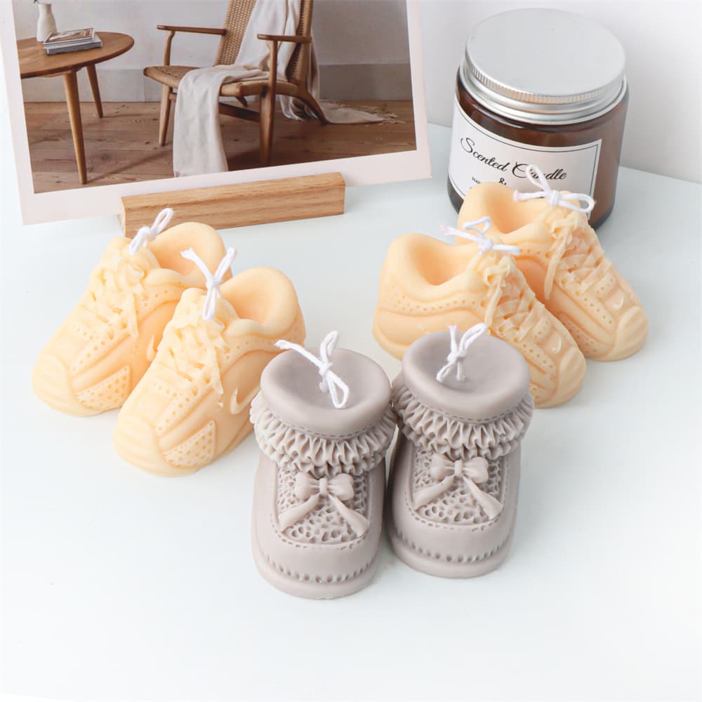 3D Sneaker Scented Candle Baby Full Moon Gift Scented Candle Souvenir Child Birthday Decoration