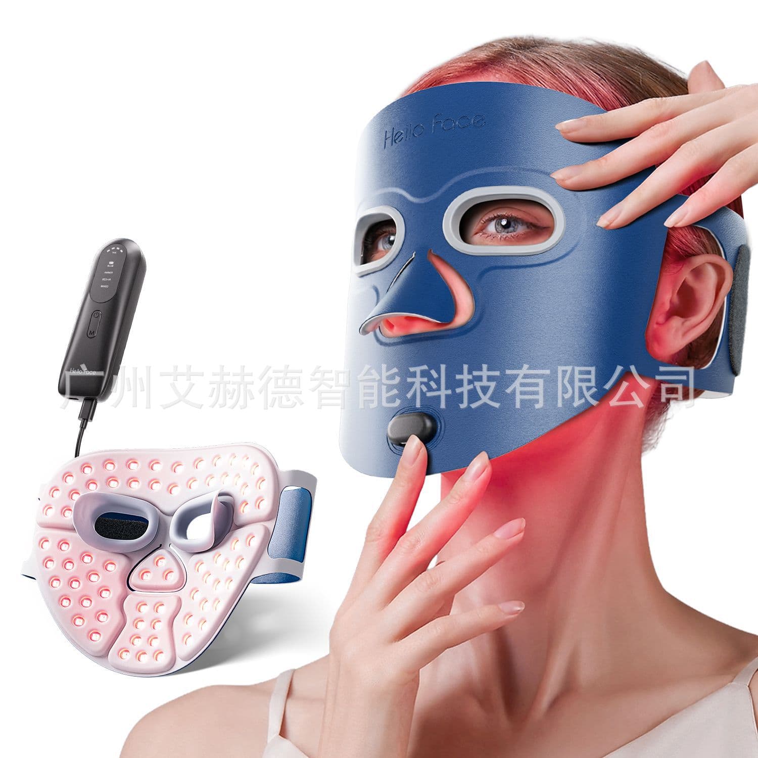 Cross-border New Cross-border Photon Skin Rejuvenation Instrument LED Mask Near-Infrared Large Array Light Spectrometer Red Light Mask Device