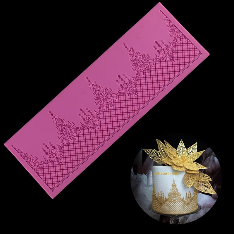 Silicone Mold Insert Chocolate Lace Silicone Mold Lace Cake Decoration Tool DIY Fondant Mold