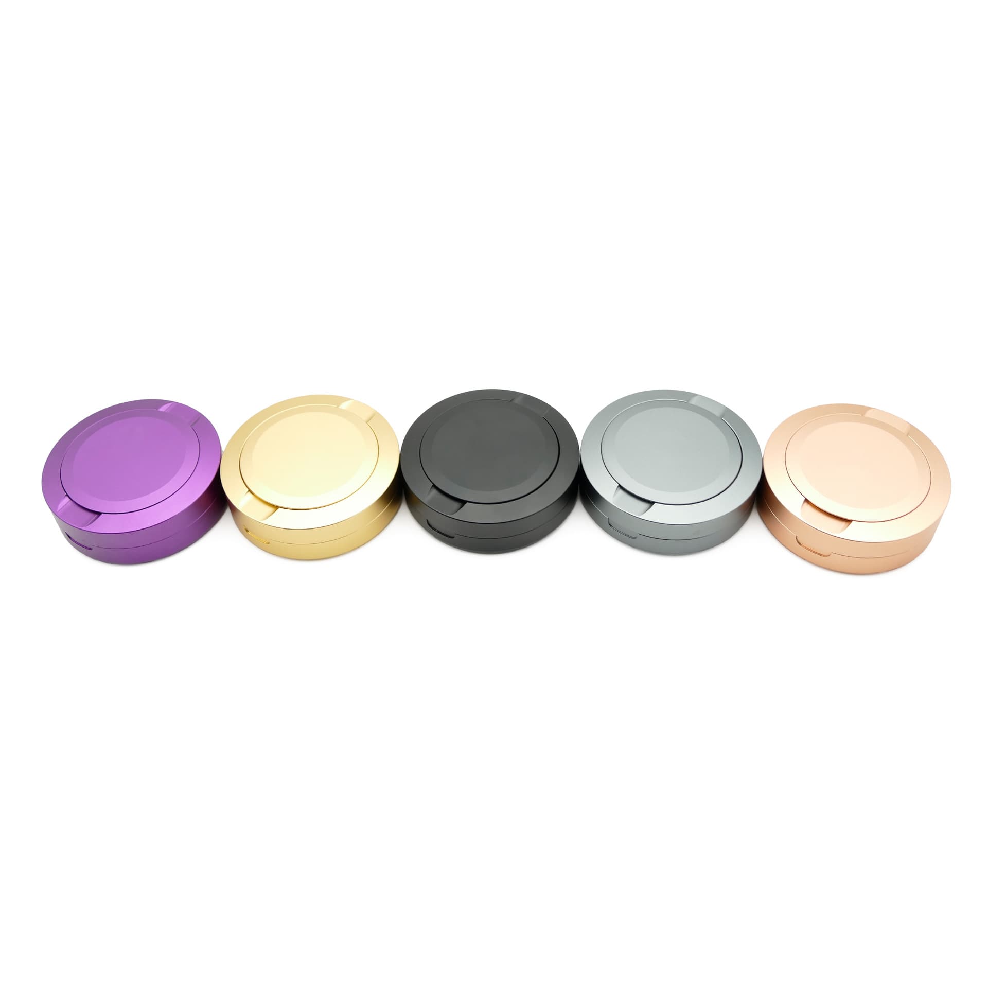Factory Direct Cross-border Supply Aviation Aluminum 3-layer Tobacco Can Portable Metal Snuff Box Snus