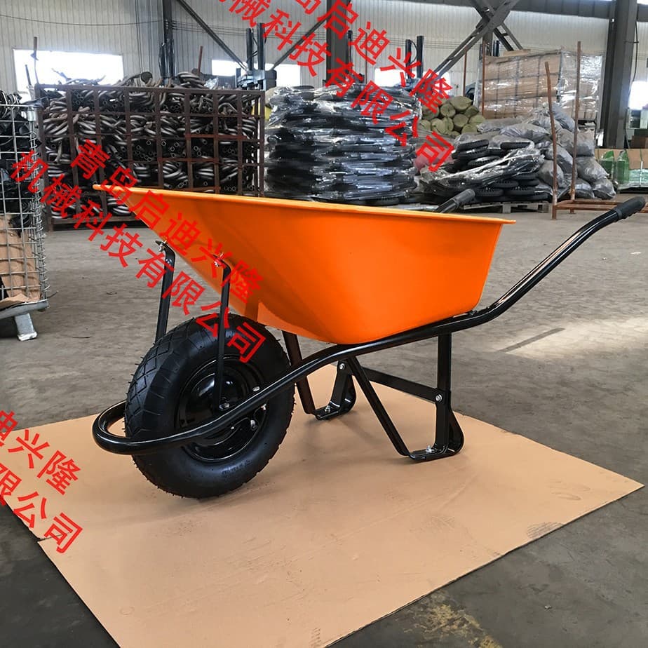 WB6400 Wheelbarrow for Pastoral Gardening and Agricultural Use, Construction Trolley, Factory Direct Delivery and Wholesale Ordering