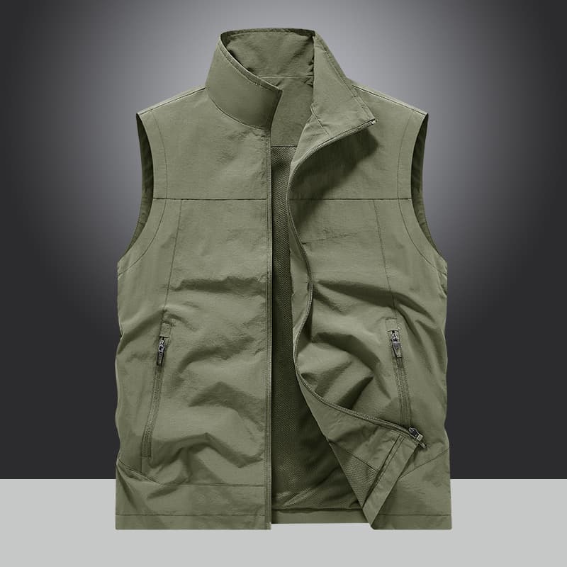 New spring, autumn and summer multi-pocket vest for men, casual outdoor multi-pocket youth workwear jacket for men 2603