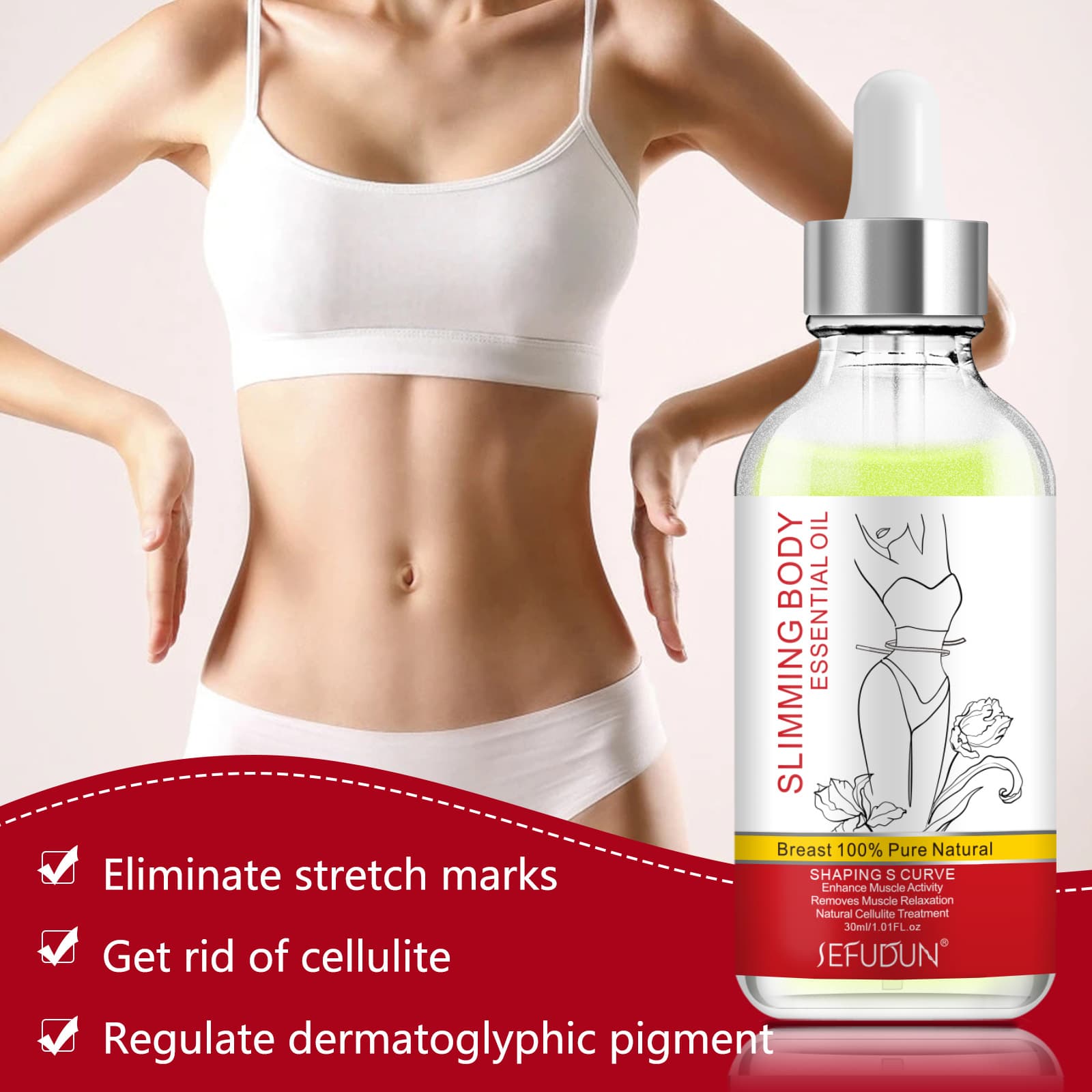 SEFUDUN Shaping Sports Massage Oil Reducing Shaping Sports Massage Essence