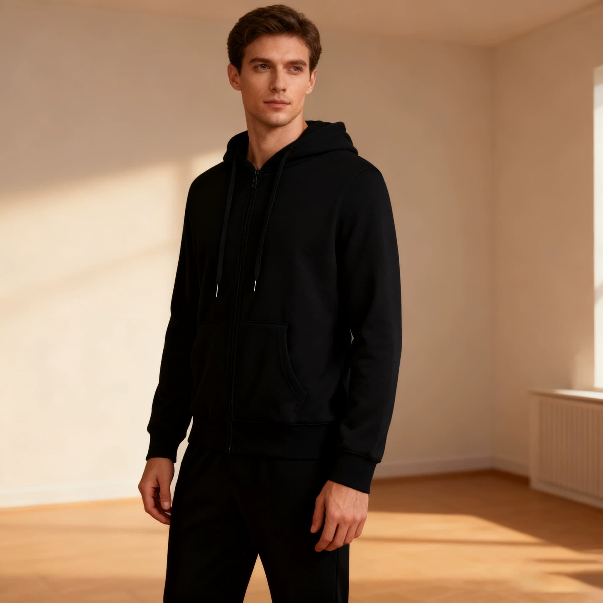 Spring/Autumn New Zipper Hoodie Cardigan Sweatshirt Set Launch Casual Sportswear Set Couple Outfit Hooded Outerwear