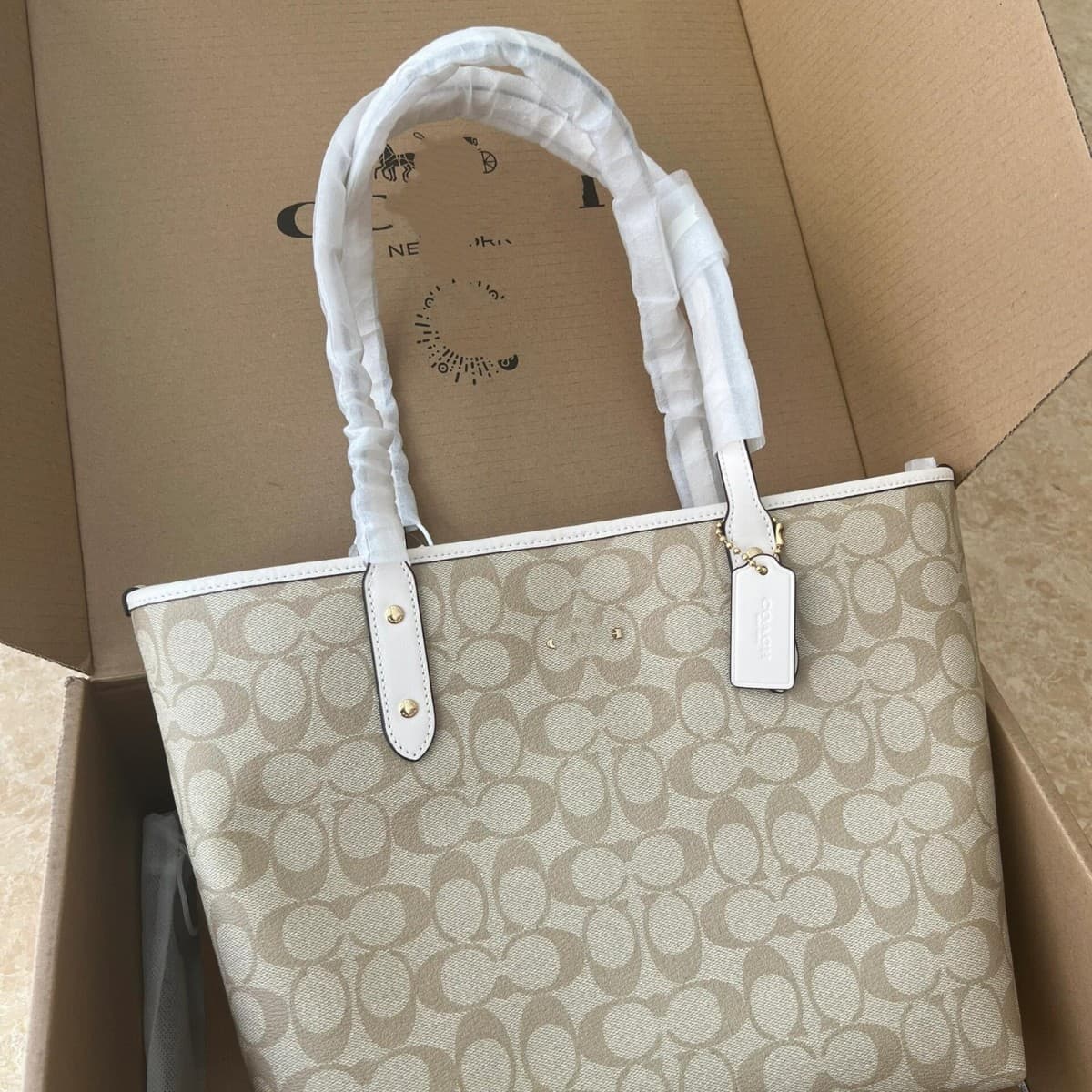Kou's new city30 classic old flower tote bag large capacity shopping bag shoulder bag armpit bag handbag