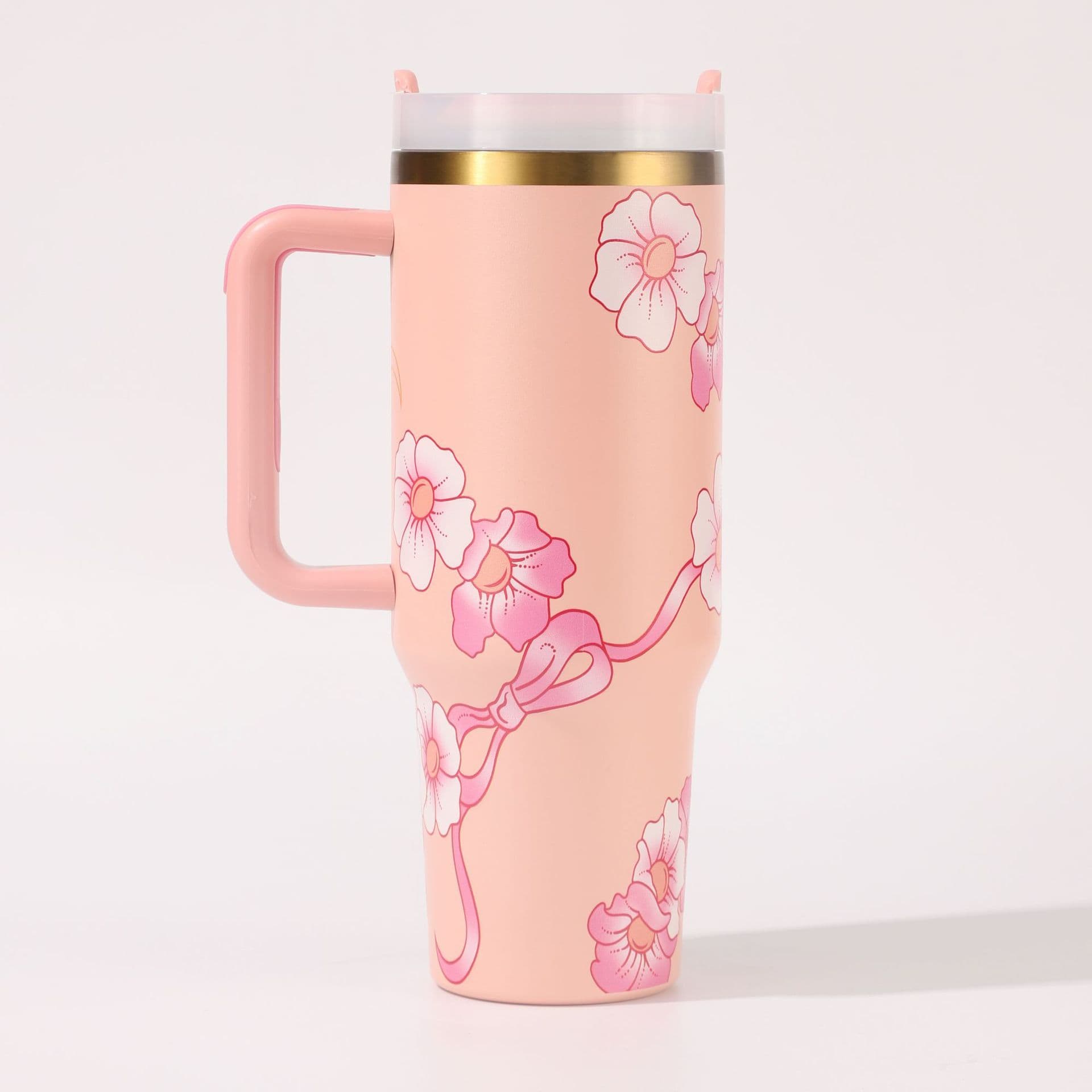 Large Capacity Barbie Print Insulated Stainless Steel Tumbler, Second Generation Ice King Cup, Car Portable Water Bottle