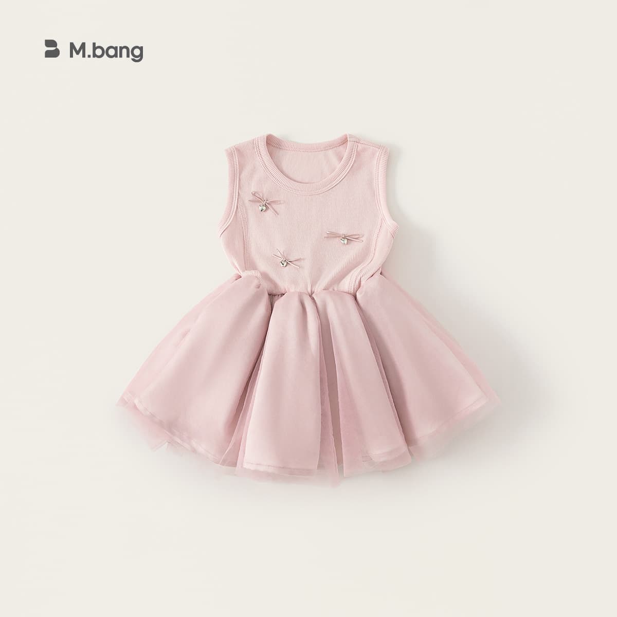 Youbao Kids Girls Dress Birthday Party Baby Tulle Skirt Korean Princess Dress Puffy Skirt 1st Birthday Gown