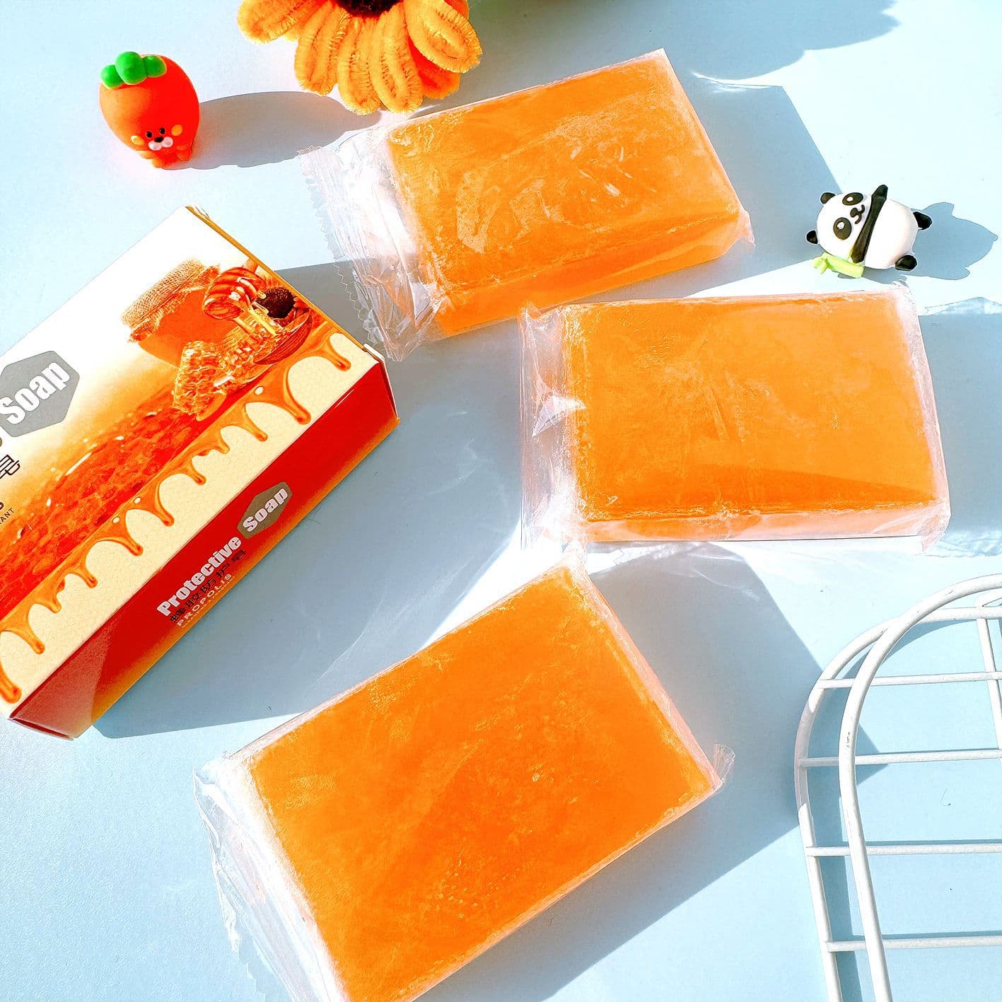 Genuine 100g Handmade Propolis Soap Factory Direct Sales Plant Propolis Base Propolis Product Soap Manufacturer Wholesale
