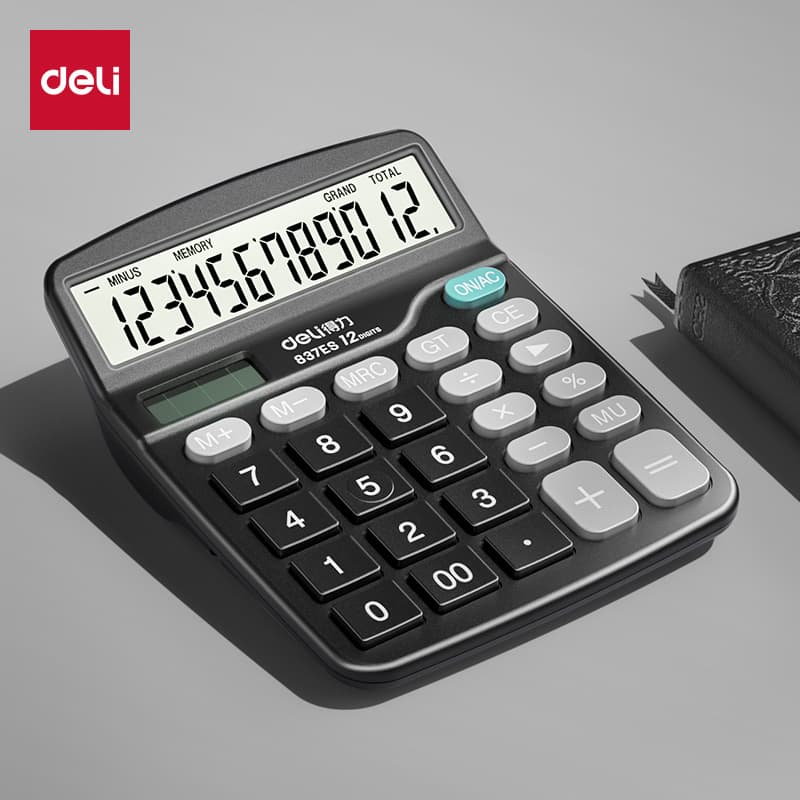 Deli calculator office accounting special solar calculator student use university financial trumpet