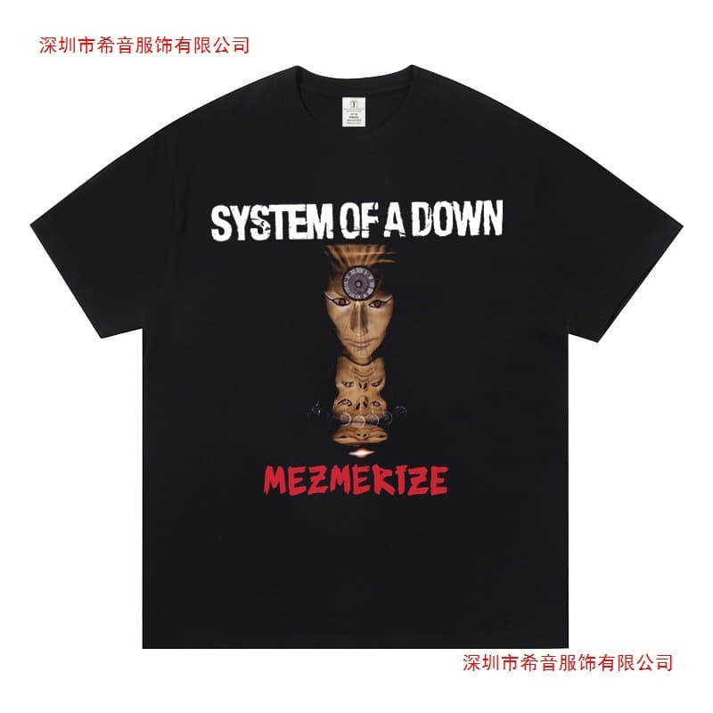 Cross-border System of a Down Singer Band T-Shirt Men Women Hip Hop Ra