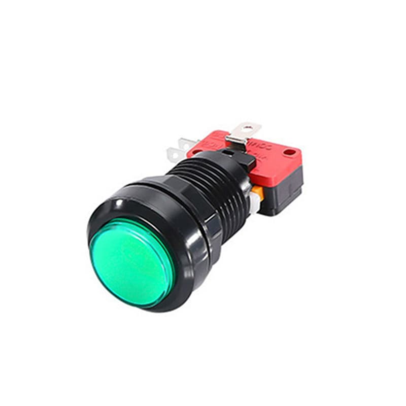 Game machine button switch; 32mm round button switch for water vending machines, car wash machines, claw machines, and other mechanical equipment.