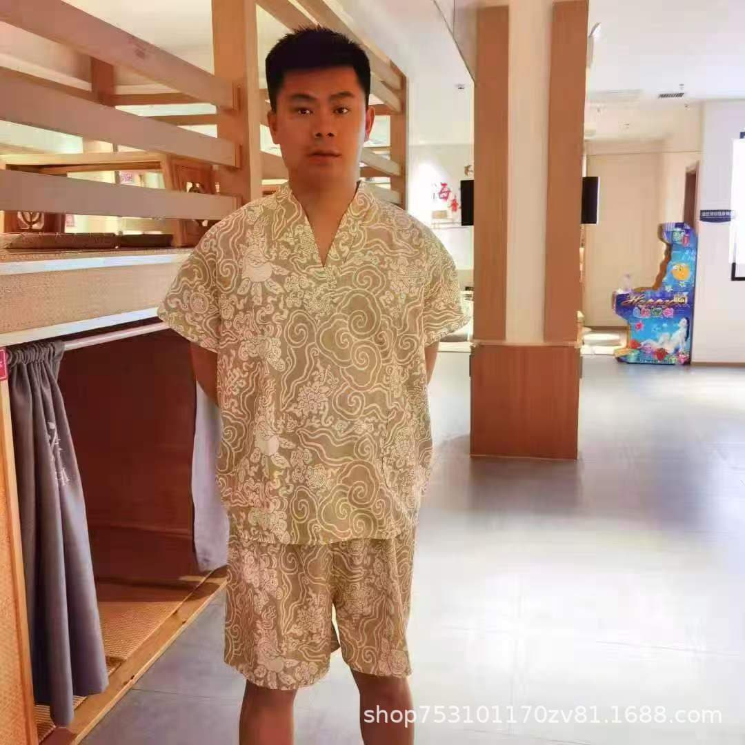 New men's high-end sauna and moxibustion suits, women's massage and foot bath suits, hotel bathrobes, and physiotherapy suits - direct wholesale.