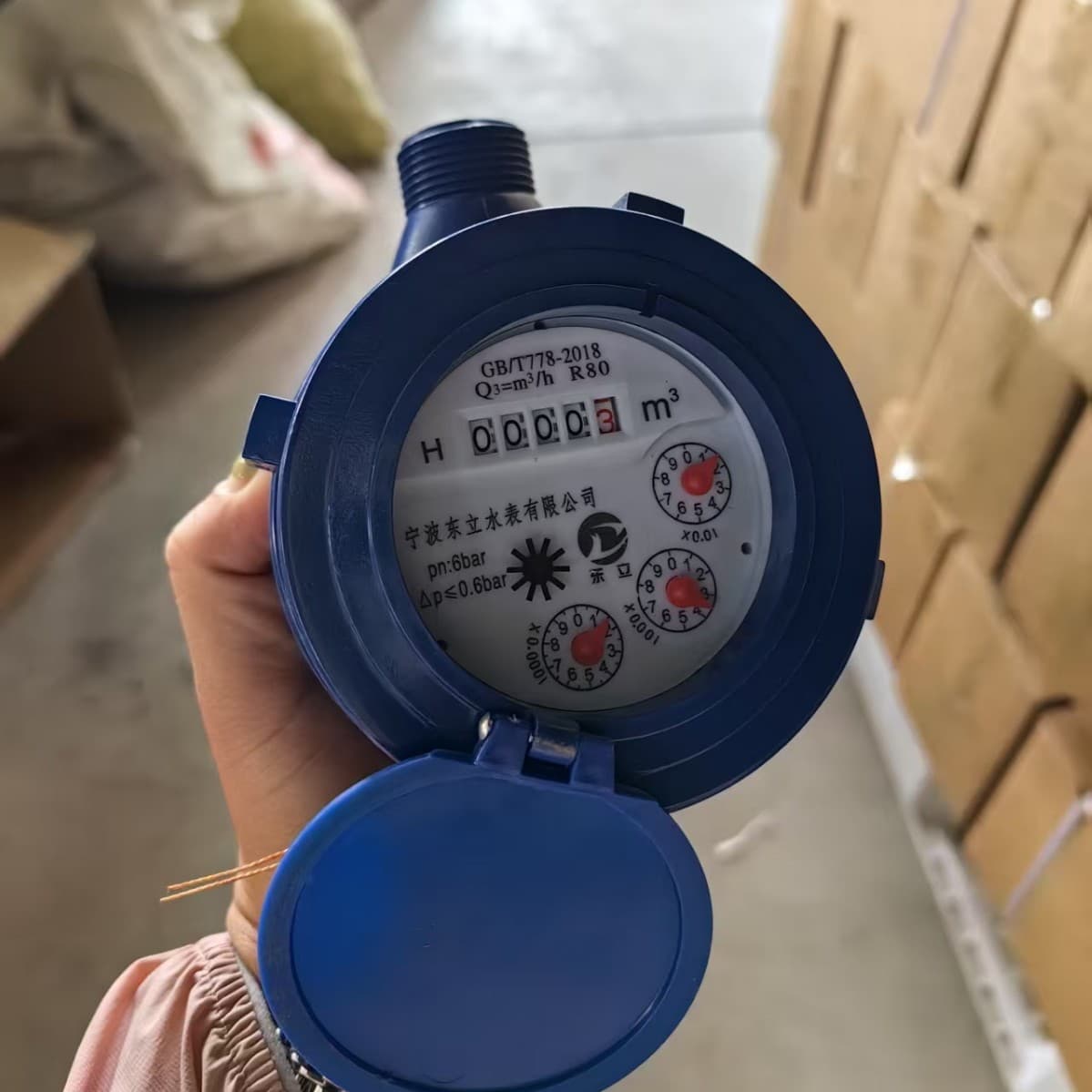 ABS Plastic Mechanical Water Meter Household Small Caliber Wet-type 3 Needle