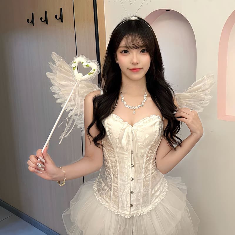 Cosplay Sexy Bunny Girl Costume, Role Play Halloween Night Party Little Devil Angel Cos Outfit