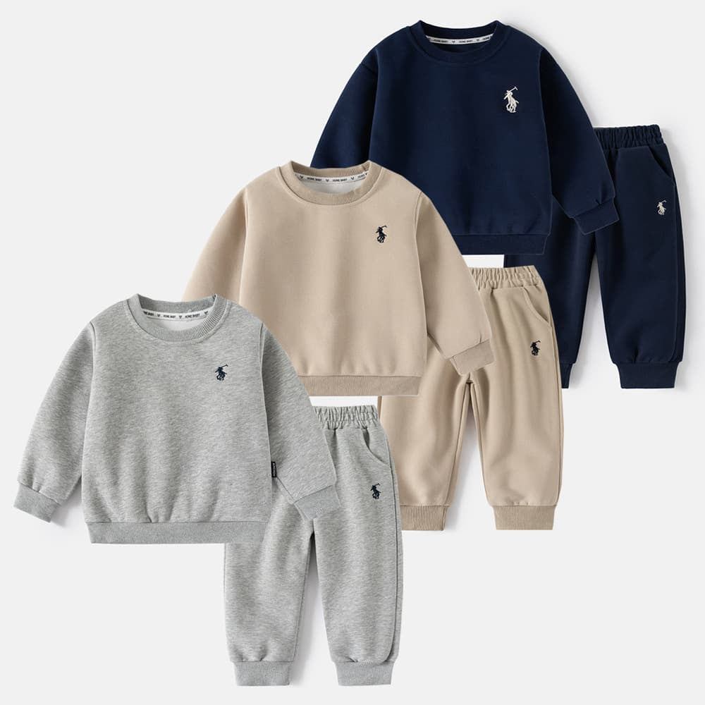 Boys' Clothing 2026 Spring and Autumn New Kids' Set Children's Long-Sleeve Sports Set Hoodie and Sweatpants Two-Piece Set